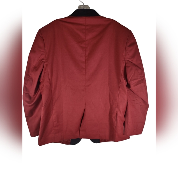 Coofandy red blazer jacket one button size XL - Picture 2 of 7